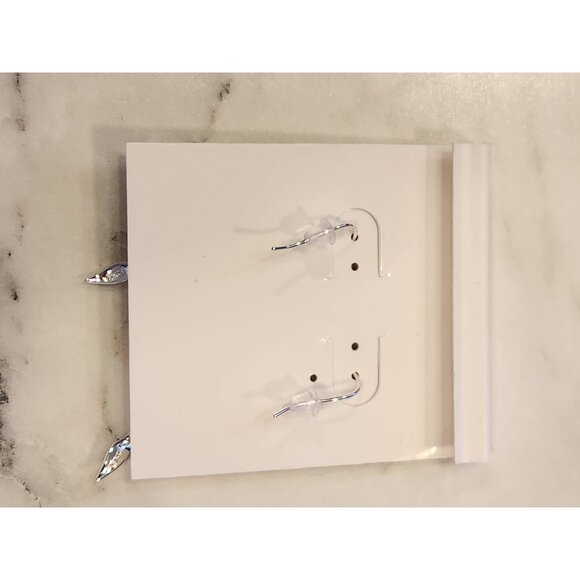 Sterling Silver Twisted Dangle Earrings With Intricate Detailing & Hook Closure - Picture 3 of 5